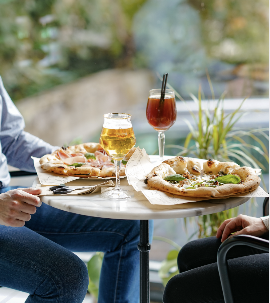 Pizza and drinks at Cloud Factory Esch-sur-Alzette
