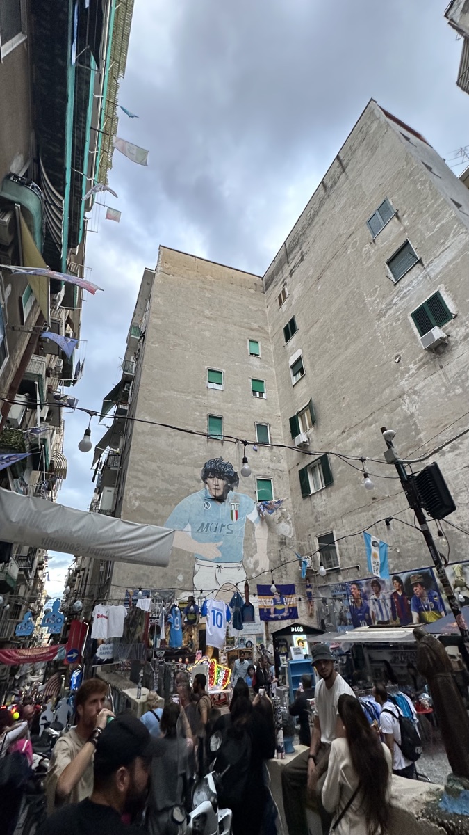 A street scene from the Cloud Factory trip to Naples