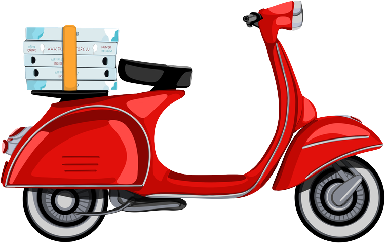 Cloud Factory delivery vespa